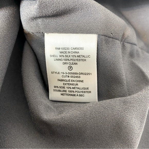 Equipment Tansie Silk And Metallic Slip Dress Size L - Picture 8 of 10